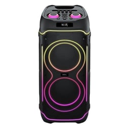 ACS-4 100W Gücünde 2x10”inch Hoparlörlü Mikrofonlu, RGB Işıklı Bluetooth Hoparlör 