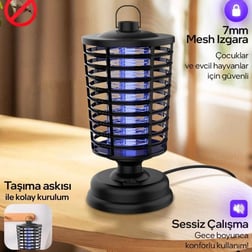 Elektirikli Mor Işıklı Sivrisinek Kovucu  – Etkili, Uzun Süreli Koruma, Kullanım Kolaylığı 