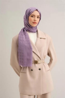 Armine Jakarlı İpek Pamuk Şal 10071