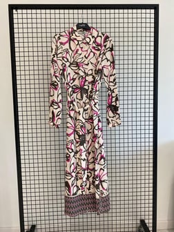 ARMİNE TREND Beli Kuşaklı Boydan Düğmeli Tunik Elbise Pembe 25YT421