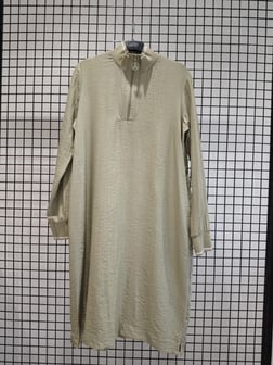 Armine TREND Çilek Kumaş Önden Fermuarlı Tunik Küf Yeşili 25YT433