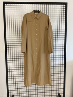 Armine TREND Kol Katlama Detay Düğmeli Tunik Camel 25YT4142