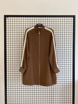 Armine TREND Koldan Şeritli Tunik Kahverengi 25YT414