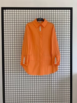 Armine TREND Yakası Taş Detaylı Bayan Tunik Oranj 25YT4134