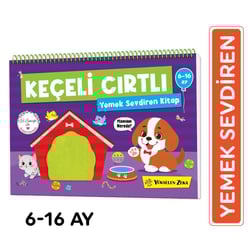 6-16 Ay İlk Cırt Cırtlı Keçeli Etkinlik Kitabım - Yemek Sevdiren Kitap