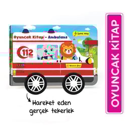 Oyuncak Kitap - Ambulans (Gerçek Tekerlekli)