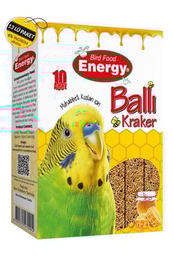 Energy Ballı Muhabbet Kuşu Krakeri 10'lu Özel Koli (13 Adet)