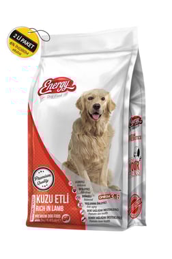 Energy Kuzu Etli Yetişkin Köpek Maması 3 Kg Özel Koli (2 Adet)