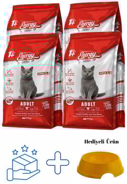 Sığır Etli Yetişkin Kedi Maması 500 G - 4 Adet