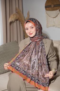 BAŞTACI SOFT ETNİK 0222 CAMEL ŞAL