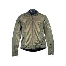 Nukrowear Jasper Asker Yeşili Softshell Erkek Motosiklet Ceketi