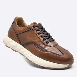 Fosco Hakiki Deri Sneaker Erkek Ayakkabı Taba 3217 686 42