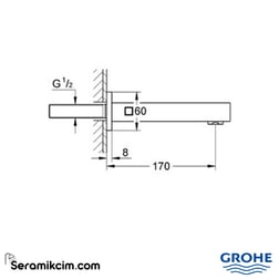 Grohe Eurocube Çıkış Ucu Krom 13303000