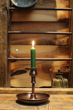 Turna Bakır Vintage Mumluk Düz Oksit MUM HEDİYELİ Turna2610-3