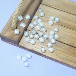10 MM Beyza İçi Boncuklu Akrilik Küp Model Kübik Boncuk Takı Çanta Yapım Boncuğu (500gr , ~1100 Adet)