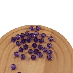 Akrilik Boncuk Yuvarlak 10 mm Canlı Mor Renk Dünya Model Akrilik Çanta ve Takı Boncuğu 500 Gram