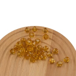 Akrilik Boncuk Yuvarlak 10 mm Koyu Altın Renk Dünya Model Akrilik Çanta ve Takı Boncuğu 500 Gram