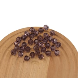 Akrilik Boncuk Yuvarlak 10 mm Mürdüm Renk Dünya Model Akrilik Çanta ve Takı Boncuğu 500 Gram
