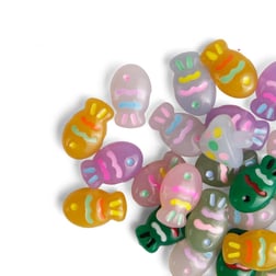 Balık Figür Soft Renkli Plastik Boncuk 5 Adet