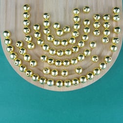 Gold Renk Plastik İnci Çanta ve Takı Yapım Boncuğu 10 mm  (500gr , ~950 Adet)