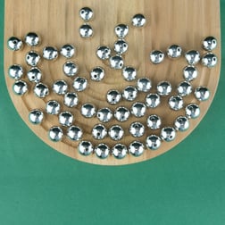 Gümüş Renk Plastik İnci Çanta ve Takı Yapım Boncuğu 12 mm (500gr , ~530 Adet)