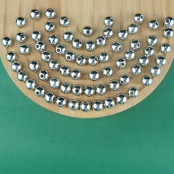 Gümüş Renk Plastik İnci Çanta ve Takı Yapım Boncuğu 10 mm  (500gr , ~950 Adet)