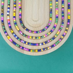 Kristal Boncuk 4 MM Karışık Renk