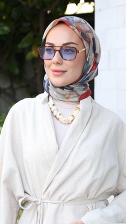 Locella Soft Pamuk Eşarp Siyah-10