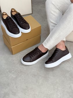 AGAH MODEL LOST ACI KAHVE SNEAKERS
