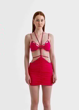 Raspberry Siren Bikini Set