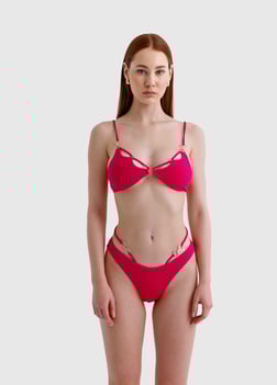 Raspberry Siren Bikini Set