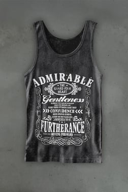 Siyah Admirable Gotik Y2K Kolsuz Unisex Kolsuz T-shirt