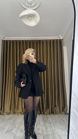 Siyah Oversize Ceket