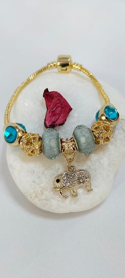 ÇELİK GOLD KAPLAMA CHARM PANDORA BİLEKLİK