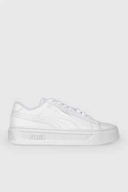 Günlük Beyaz Unisex Spor Ayakkabı 390758-01 Unisex Günlük Spor Ayakkabı Puma PUMA 390758-01Smash Platform v