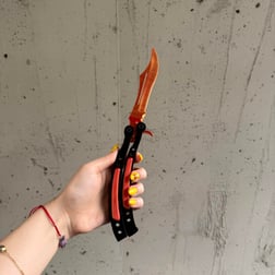 Butterfly Knife - Fade Sarı-Kırmızı