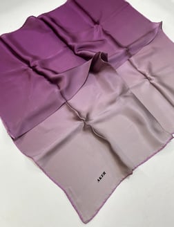 Aker Defolu Sur Saf İpek Eşarp IST 38462-104 Pembe Karışık Desen