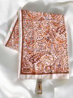 Shawl Secret Glamour Pamuklu Etnik Soft Şal 49523 Krem