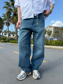 Basic Yıkamalı Regular Jean - İndigo