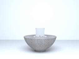 Krater Ateş Çukuru Beton Gri