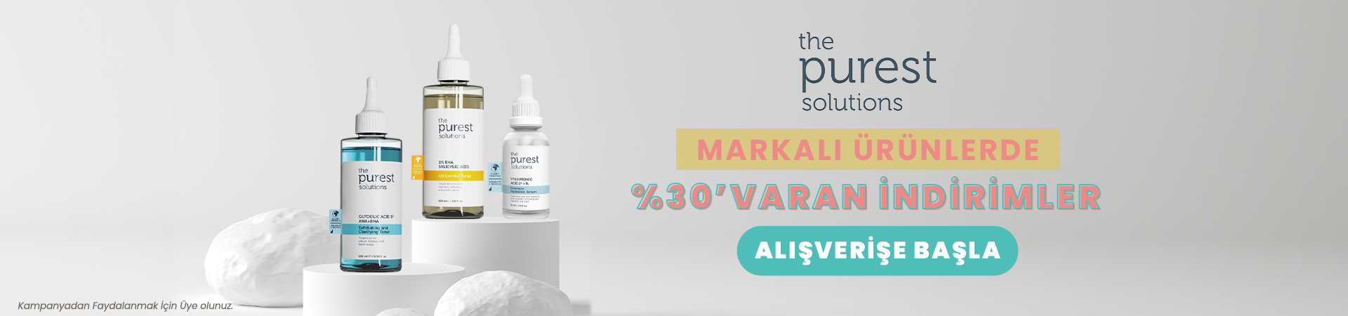 The Purest Solutions markasında %30'varan indirim Farmakozmetika'da