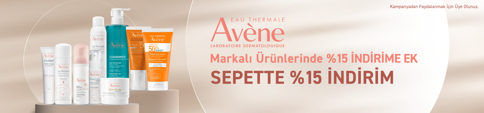 Avene %15 İndirim Kampanyası Farmakozmetika'da