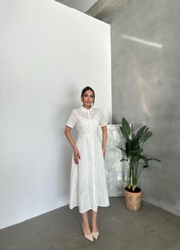 Mathilda Fisto Nakışlı Elbise