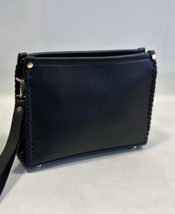 Siyah Deri Clutch
