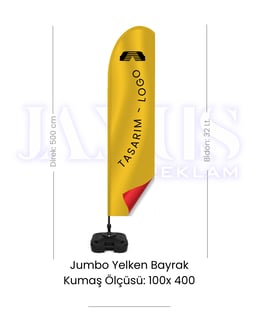 Jumbo Yelken Bayrak Set - 32 Lt