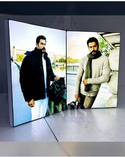 Lightbox - Çift Taraflı 10cm Profil İç Mekan - Uzun kenar ölçüsü 300 - 400 cm arası