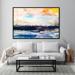 Abstract Landscape - Yağlı Boya Dokulu TabloYağlı Boya Dokulu Soyut TablolarTablolife.com