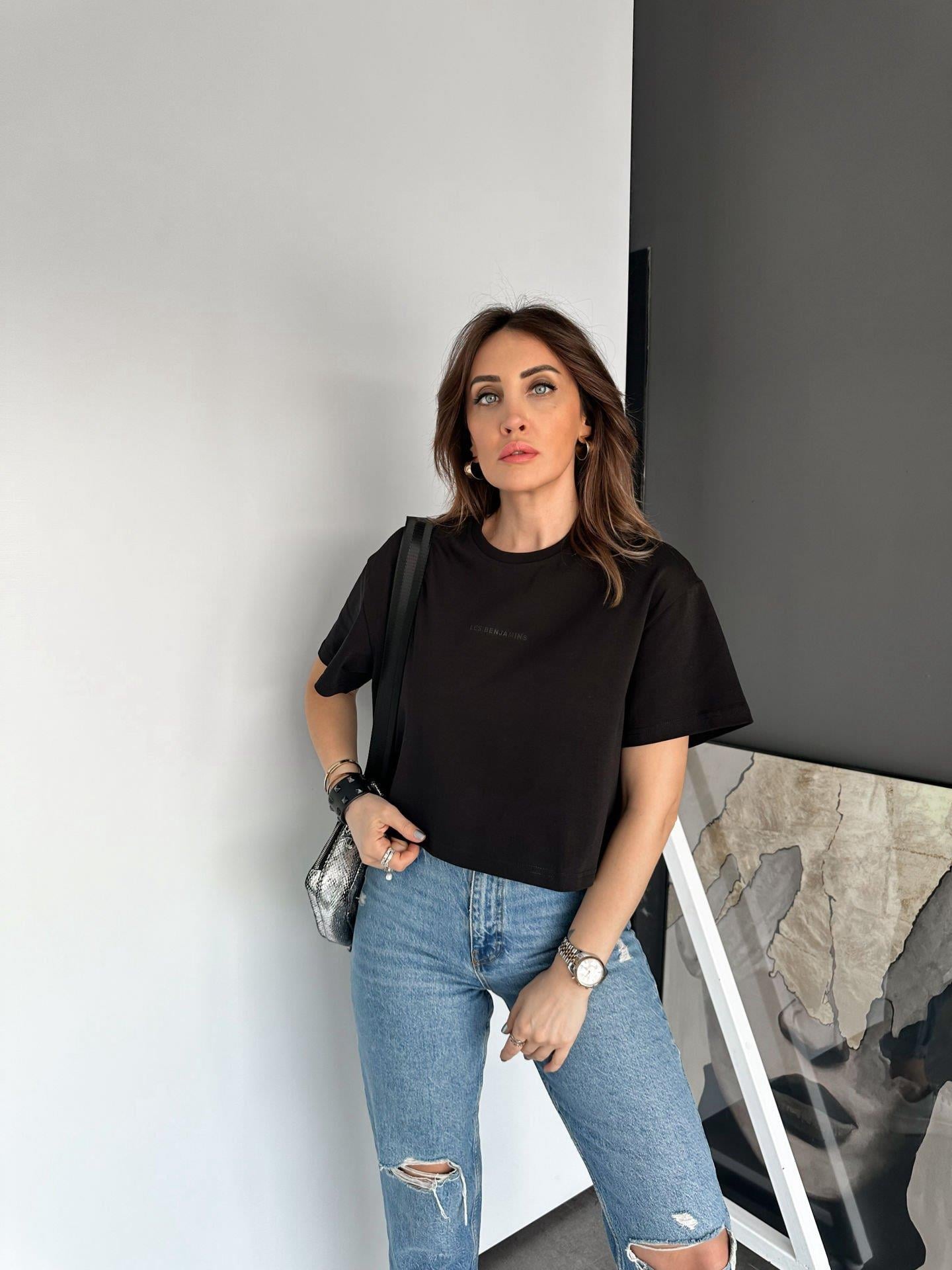 Siyah Benjamins Basic Tshirt