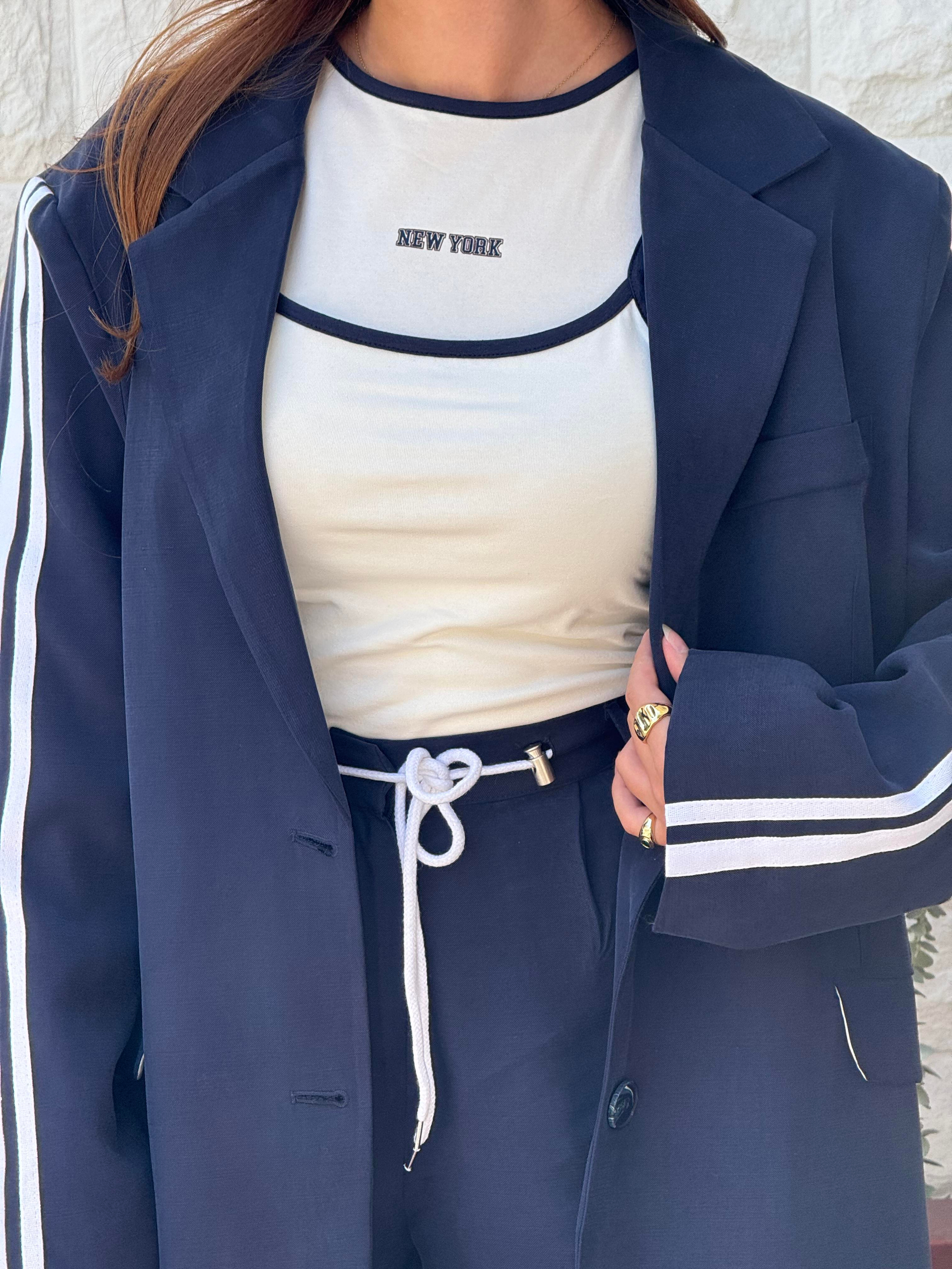 ÜST GİYİMECMEL BAŞARANAtlet Detaylı Ekru T-shirt 