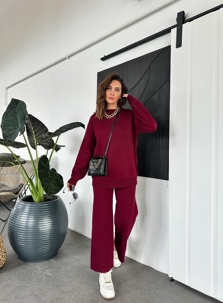 Bordo Triko Basic Takım